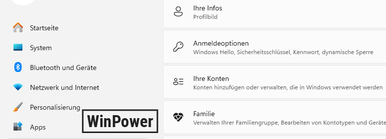 Windows Hello in den Anmeldeoptionen von Windows 11 deaktivieren