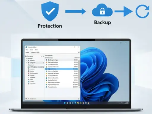 Windows 11 Registry sichern und wiederherstellen