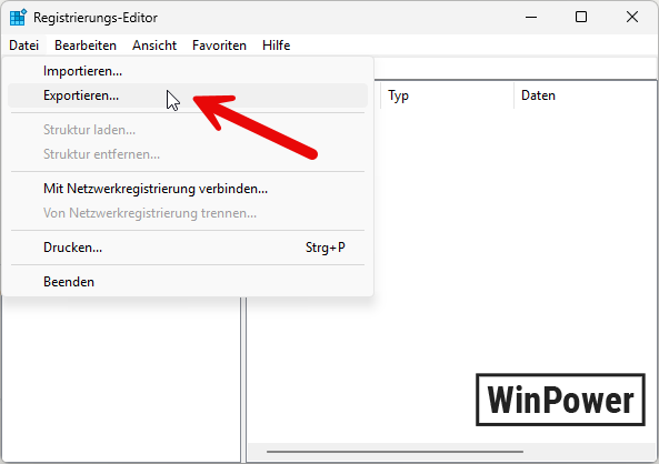 Windows 11 Registry sichern und wiederherstellen