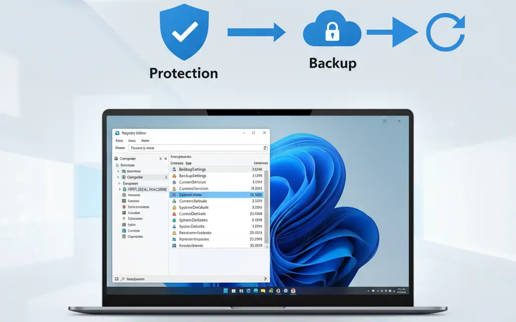 Windows 11 Registry sichern und wiederherstellen