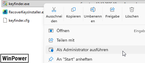 Magical Jelly Bean Keyfinder zeigt Windows Produktschlüssel von externer Festplatte an