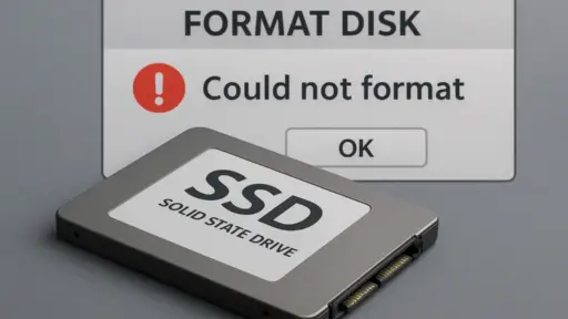 SSD lässt sich nicht formatieren