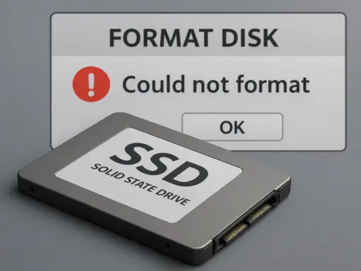 SSD lässt sich nicht formatieren