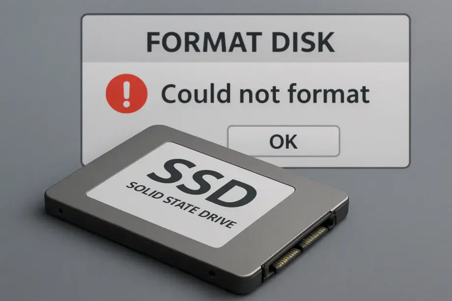 SSD lässt sich nicht formatieren