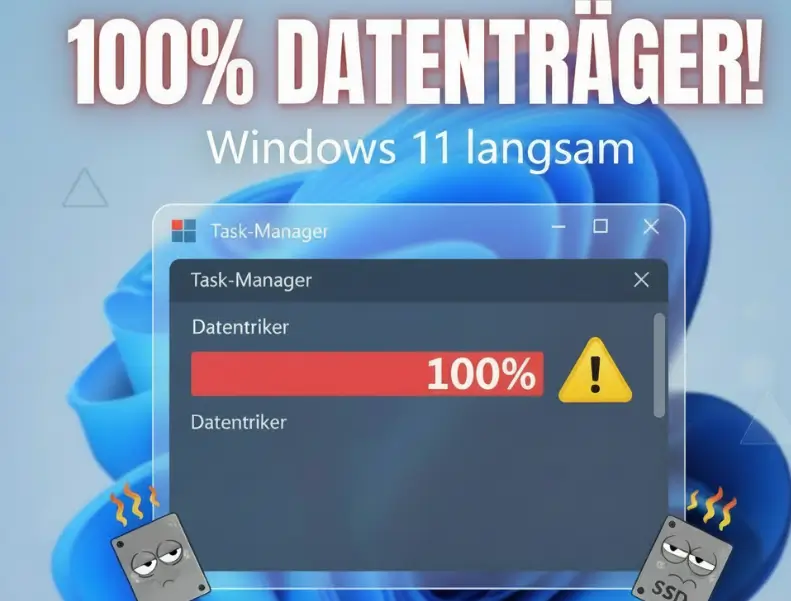 Windows 11 100 Festplattenauslastung beheben