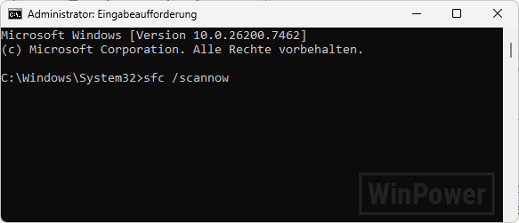 Windows 11 startet nicht mehr sfc /scannow