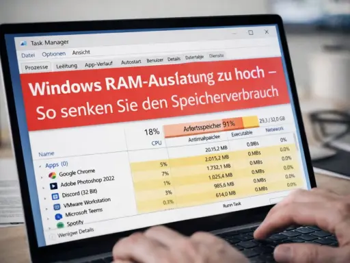 Windows 11 RAM Auslastung zu hoch 12 Sofort Tipps die garantiert helfen