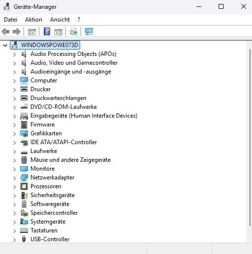 Geräte Manager nach Windows 11 Upgrade – Treiberstatus prüfen