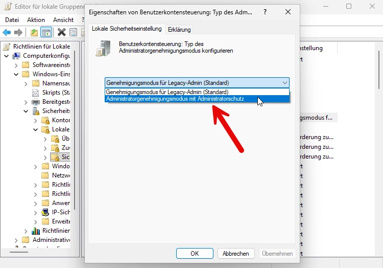 Windows 11 Administrator Protection aktivieren