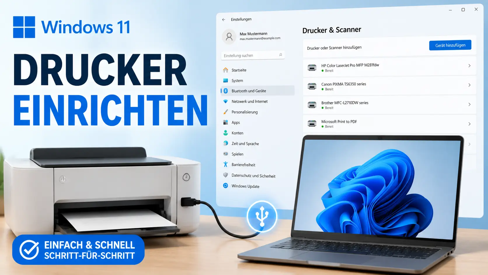 Windows 11 Drucker einrichten
