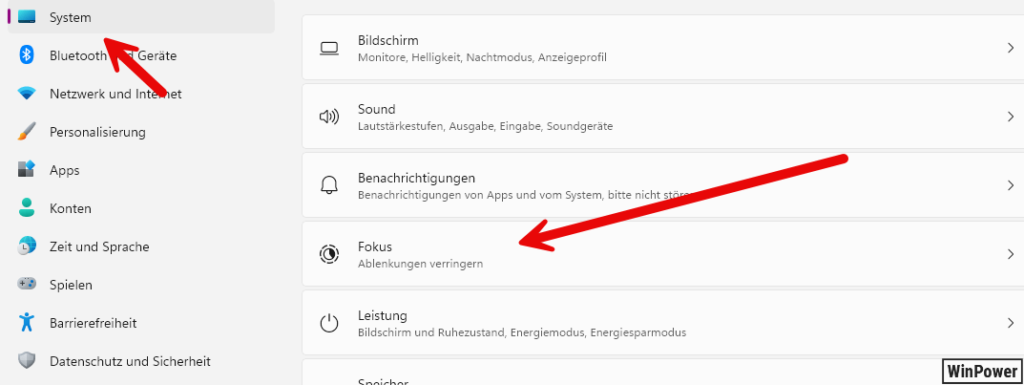Windows 11 Fokus-Modus einrichten -Fokus Modus automatisch aktivieren