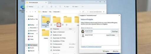Windows 11 Ordner im Netzwerk freigeben