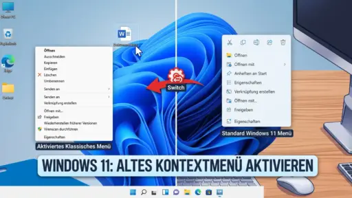 Windows 11 altes Kontextmenü aktivieren – Ohne Weitere Optionen anzeigen