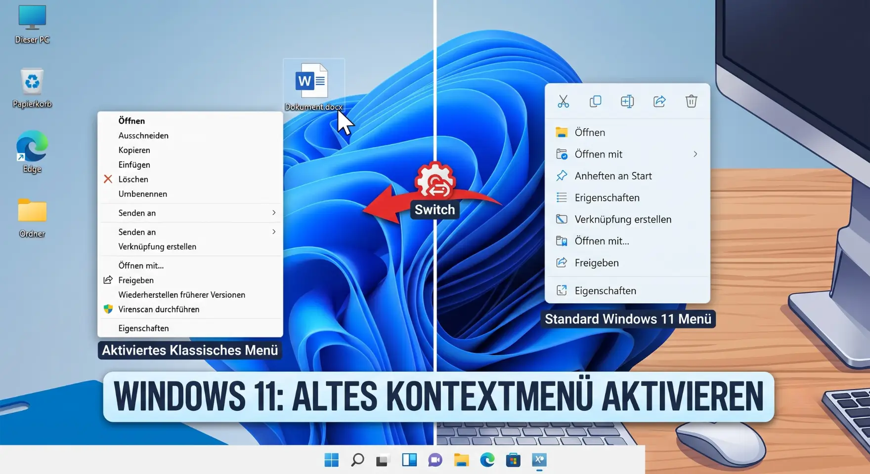 Windows 11 altes Kontextmenü aktivieren – Ohne Weitere Optionen anzeigen