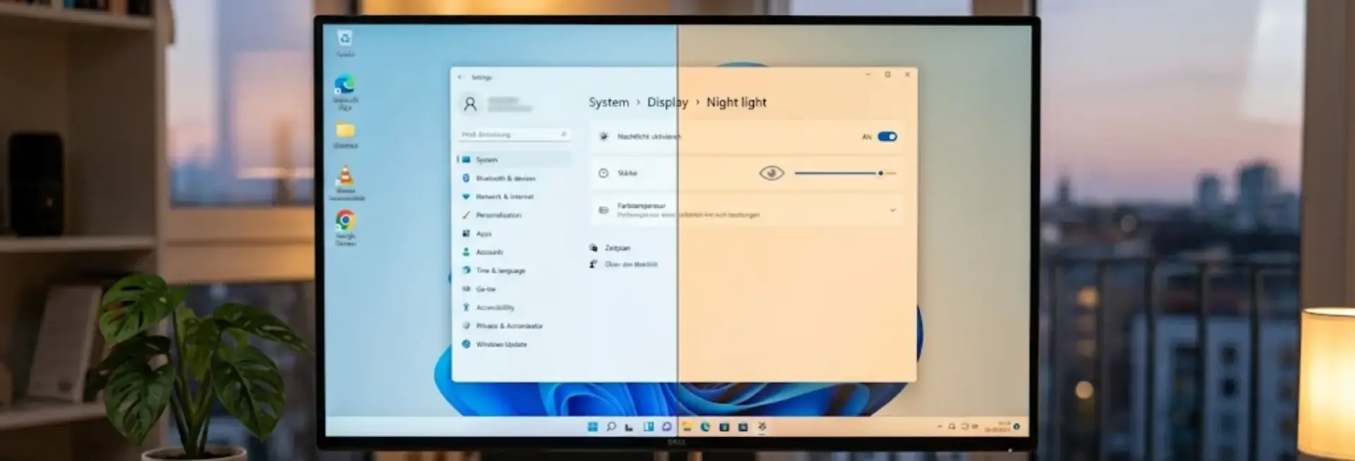 Windows Screen Tint aktivieren