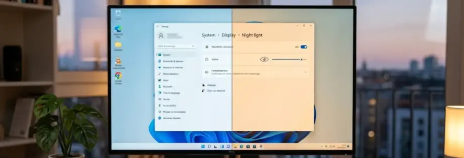 Windows Screen Tint aktivieren